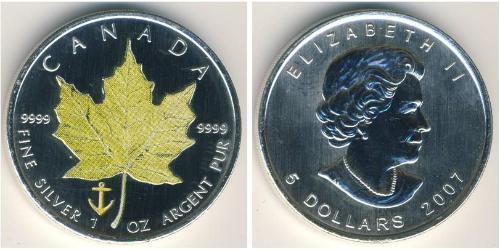 5 Dollar Canada Argent 