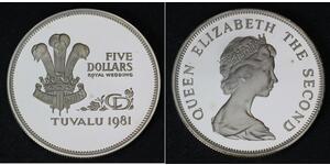 5 Dollar Tuvalu Argent 