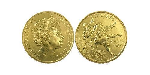 5 Dollar Australia (1939 - ) Brass Elizabeth II (1926-2022)