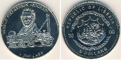 5 Dollar Liberia (1847 - ) Copper/Nickel 