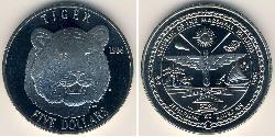 5 Dollar Marshall Islands (1979 - ) Copper/Nickel 