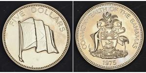 5 Dollar Bahamas (1973 - ) Cuivre/Nickel 