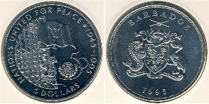 5 Dollar Barbade Cuivre/Nickel 