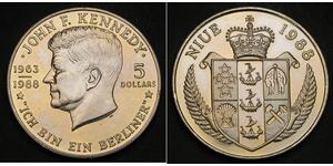 5 Dollar Niue (1974 - ) Cuivre/Nickel 
