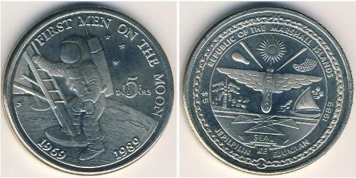 5 Dollar Îles Marshall (1979 - ) Cuivre/Nickel 