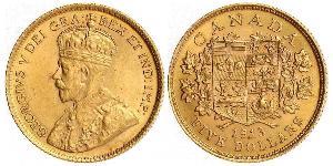 5 Dollar Canada Gold George V of the United Kingdom (1865-1936)