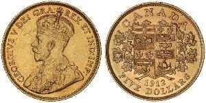 5 Dollar Kanada Gold George V (1865-1936)