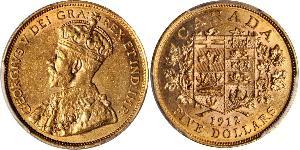 5 Dollar Kanada Gold George V (1865-1936)
