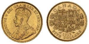 5 Dollar Kanada Gold George V (1865-1936)