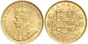 5 Dollar Kanada Gold George V (1865-1936)