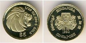 5 Dollar Singapore (1965 - ) Gold 