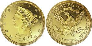 5 Dollar USA (1776 - ) Gold 