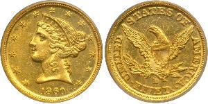 5 Dollar USA (1776 - ) Gold 