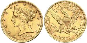 5 Dollar USA (1776 - ) Gold 