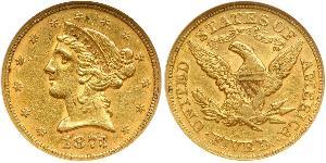 5 Dollar USA (1776 - ) Gold 