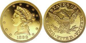 5 Dollar USA (1776 - ) Gold 