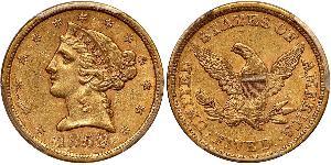 5 Dollar Vereinigten Staaten von Amerika (1776 - ) Gold 