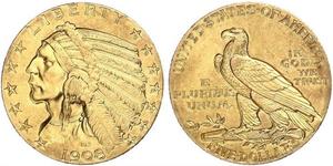 5 Dollar Vereinigten Staaten von Amerika (1776 - ) Gold 