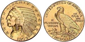 5 Dollar Vereinigten Staaten von Amerika (1776 - ) Gold 