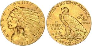 5 Dollar Vereinigten Staaten von Amerika (1776 - ) Gold 