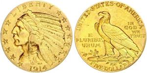 5 Dollar Vereinigten Staaten von Amerika (1776 - ) Gold 