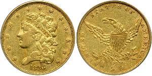 5 Dollar Vereinigten Staaten von Amerika (1776 - ) Gold 