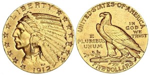 5 Dollar Vereinigten Staaten von Amerika (1776 - ) Gold 