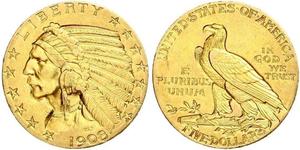 5 Dollar Vereinigten Staaten von Amerika (1776 - ) Gold 