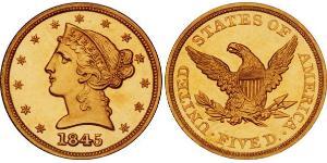 5 Dollar Vereinigten Staaten von Amerika (1776 - ) Gold 