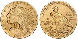 5 Dollar Vereinigten Staaten von Amerika (1776 - ) Gold 
