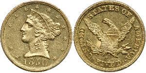 5 Dollar Vereinigten Staaten von Amerika (1776 - ) Gold 