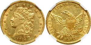 5 Dollar Vereinigten Staaten von Amerika (1776 - ) Gold 