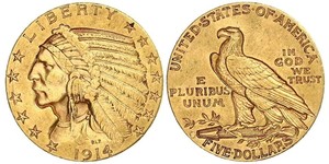 5 Dollar Vereinigten Staaten von Amerika (1776 - ) Gold 