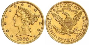 5 Dollar Vereinigten Staaten von Amerika (1776 - ) Gold 