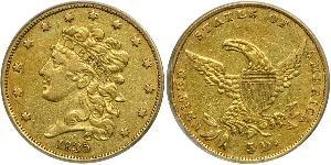 5 Dollar Vereinigten Staaten von Amerika (1776 - ) Gold 