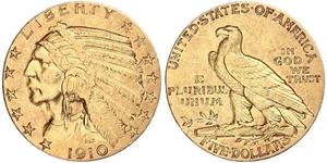 5 Dollar Vereinigten Staaten von Amerika (1776 - ) Gold 