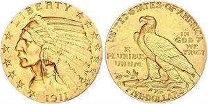 5 Dollar Vereinigten Staaten von Amerika (1776 - ) Gold 