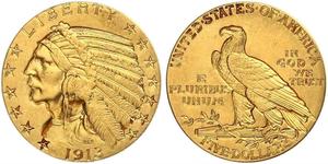5 Dollar Vereinigten Staaten von Amerika (1776 - ) Gold 