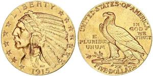 5 Dollar Vereinigten Staaten von Amerika (1776 - ) Gold 