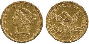 5 Dollar Vereinigten Staaten von Amerika (1776 - ) Gold 
