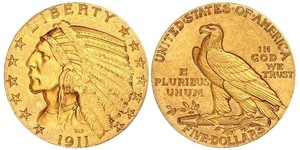 5 Dollar Vereinigten Staaten von Amerika (1776 - ) Gold 