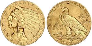 5 Dollar Vereinigten Staaten von Amerika (1776 - ) Gold 