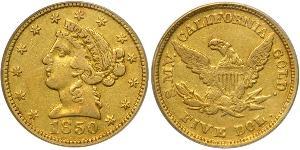 5 Dollar Vereinigten Staaten von Amerika (1776 - ) Gold 