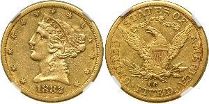5 Dollar Vereinigten Staaten von Amerika (1776 - ) Gold 