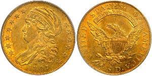 5 Dollar Vereinigten Staaten von Amerika (1776 - ) Gold 