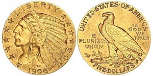 5 Dollar Vereinigten Staaten von Amerika (1776 - ) Gold 