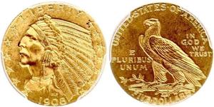 5 Dollar Vereinigten Staaten von Amerika (1776 - ) Gold 