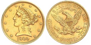 5 Dollar Vereinigten Staaten von Amerika (1776 - ) Gold 