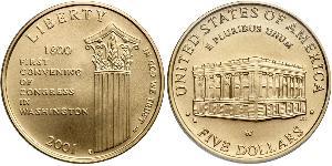 5 Dollar Vereinigten Staaten von Amerika (1776 - ) Gold 
