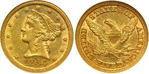 5 Dollar Vereinigten Staaten von Amerika (1776 - ) Gold 